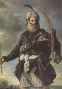 MOLA, Pier Francesco Barbary Pirate with a Bow (mk05) oil on canvas